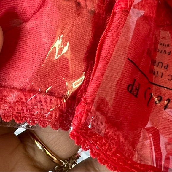 NWT Free People Side of Sass Bodysuit in Lady Bird (red) - Picture 12 of 13